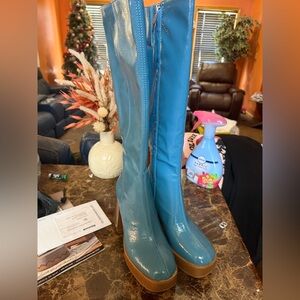 Circus by Sam Edelman Teal Heeled Boots